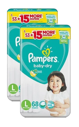 Baby-Dry Taped Diapers (Bundle)