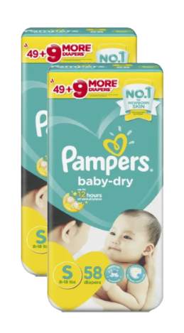 Baby-Dry Taped Diapers (Bundle)