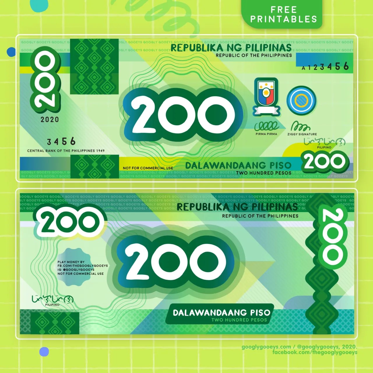 Play Money For Every Juans