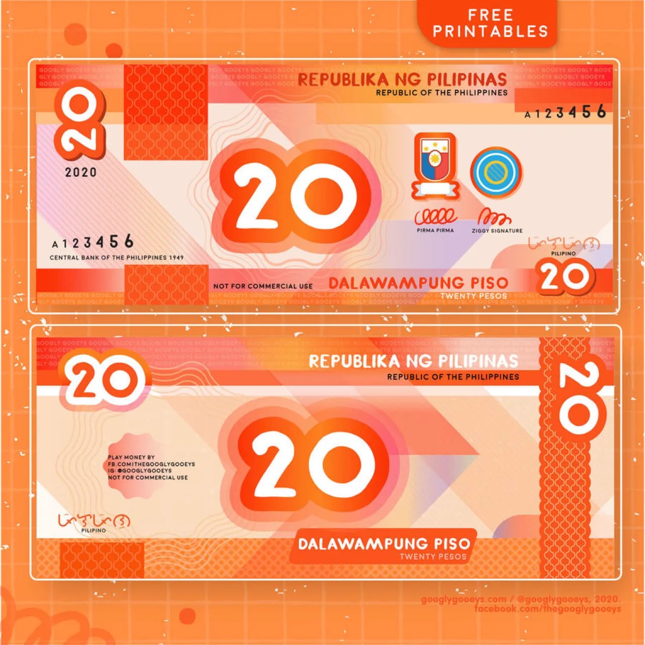 Play Money For Every Juans