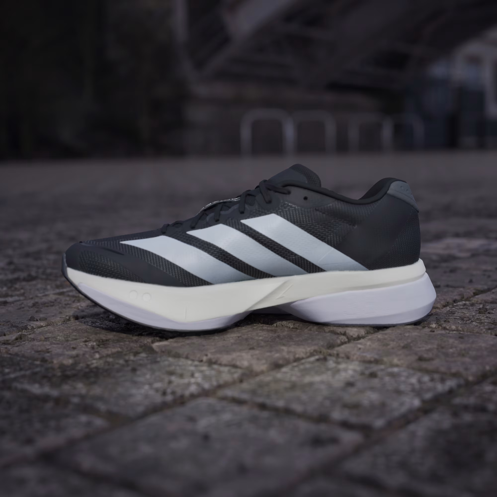 Adizero Boston 13 Dark Blue / Cloud White / Halo Silver