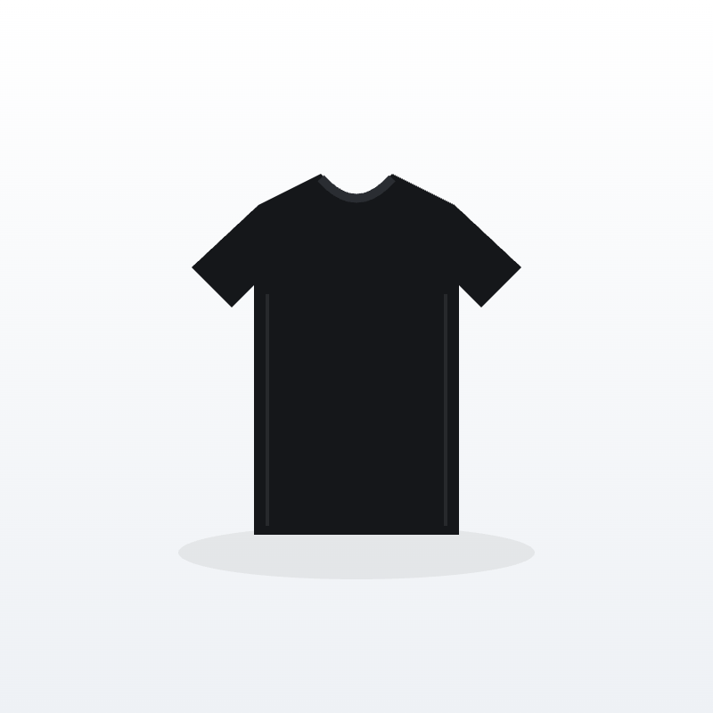 Classic Cotton Crew Neck T-Shirt - Black, Medium | Soft Breathable Everyday Tee