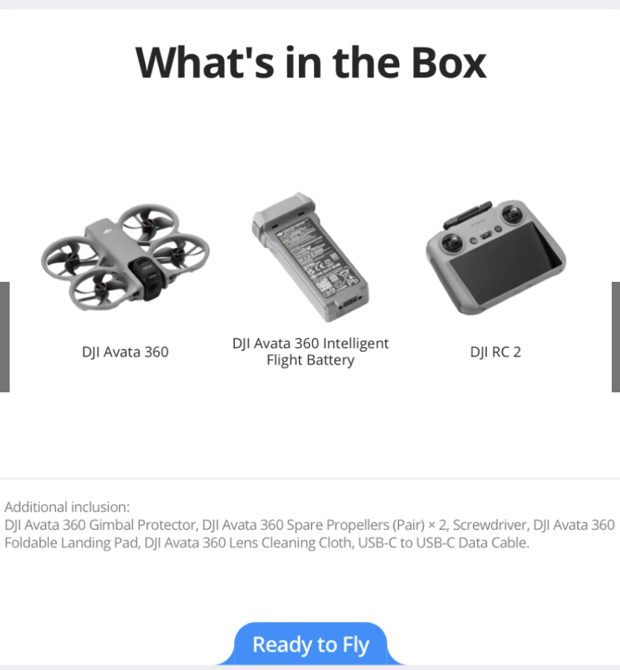 DJI Avata 360 – 8K 1-Inch Imaging | O4+ Transmission | 360° Lens | Omni Sensing | Spotlight Free