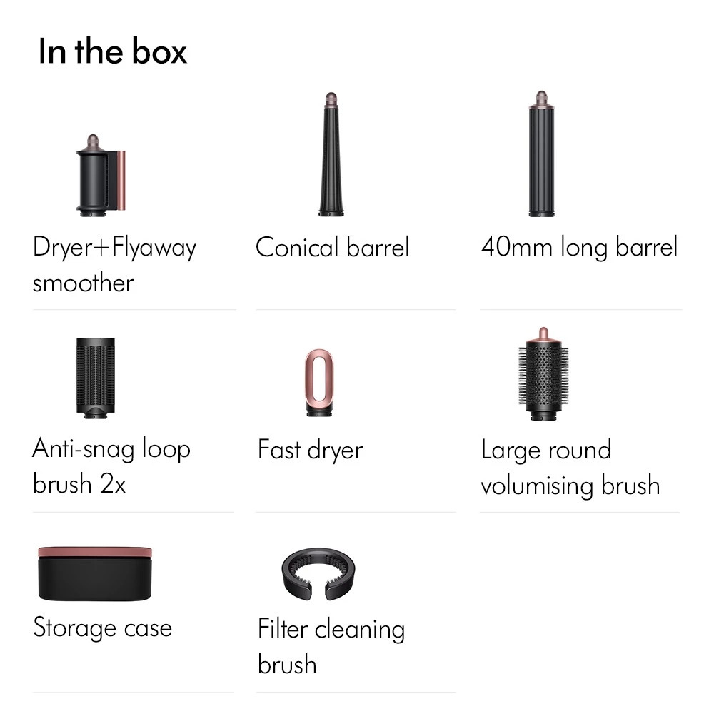 Dyson Airwrap i.d ™ multi-styler and dryer | 6-in-1 | No Heat Damage (Ceramic Pink/Rose Gold)