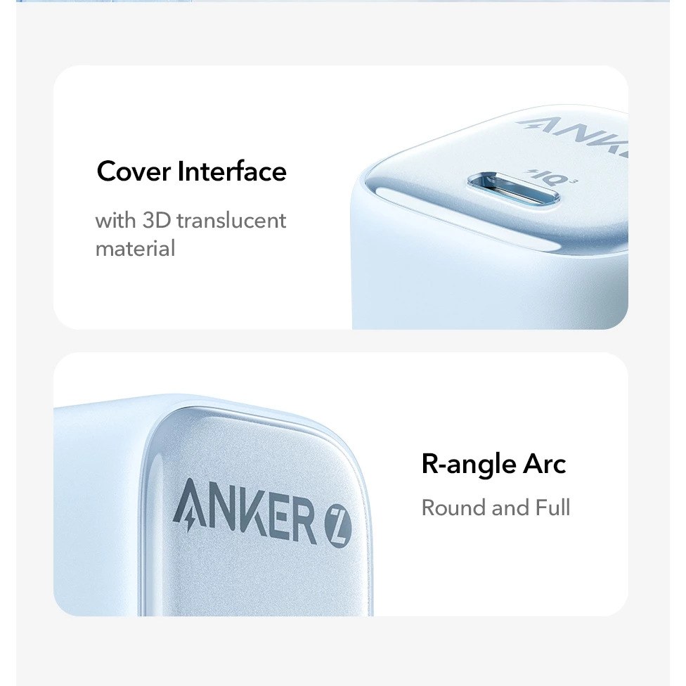 Anker Zolo 30W/20W Fast Wall Charger Compact Size Foldable Plug for iPhone 17/16/15/14 Series