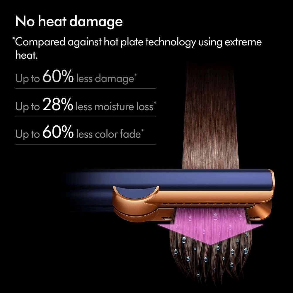 Dyson Airstrait ™ straightener Wet to dry straightening, with air | No Heat Damage (Prussian Blue)