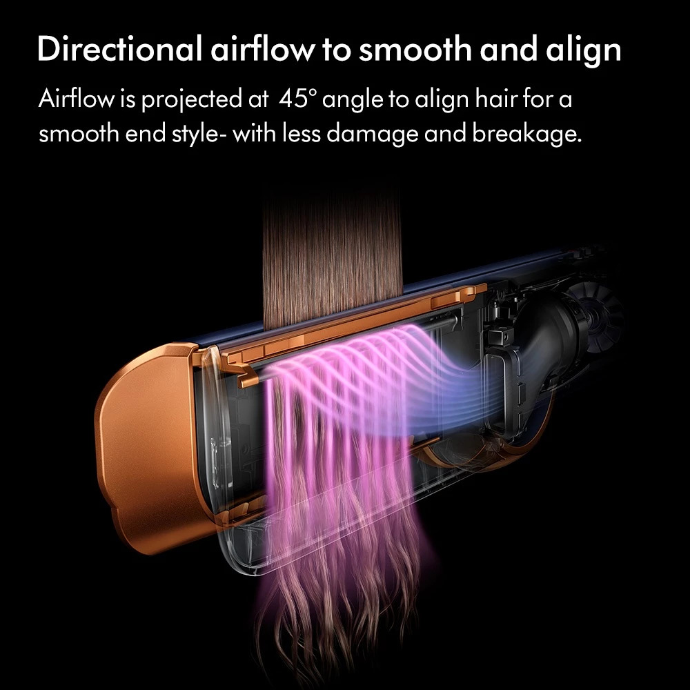 Dyson Airstrait ™ straightener Wet to dry straightening, with air | No Heat Damage (Prussian Blue)