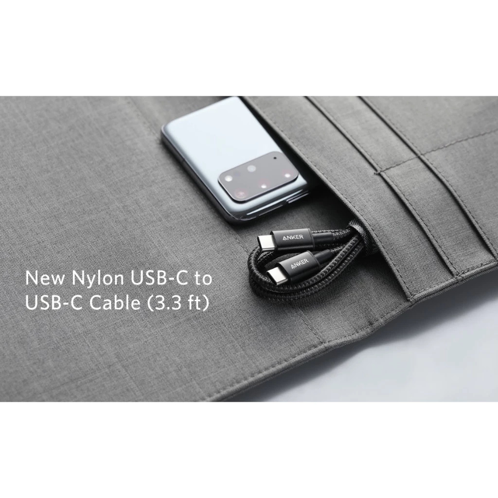 Anker New Nylon USB C to USB C Cable, Braided Nylon, 3.3ft Fast Charging Cable, iPhone 17/16/15