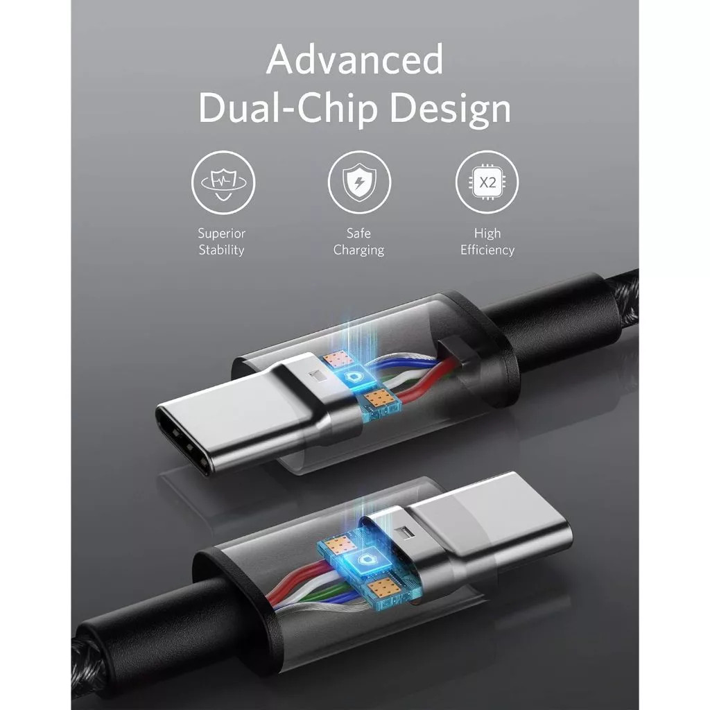 Anker New Nylon USB C to USB C Cable 60W Fast Charging, Braided Cable for iPhone 17/16/15