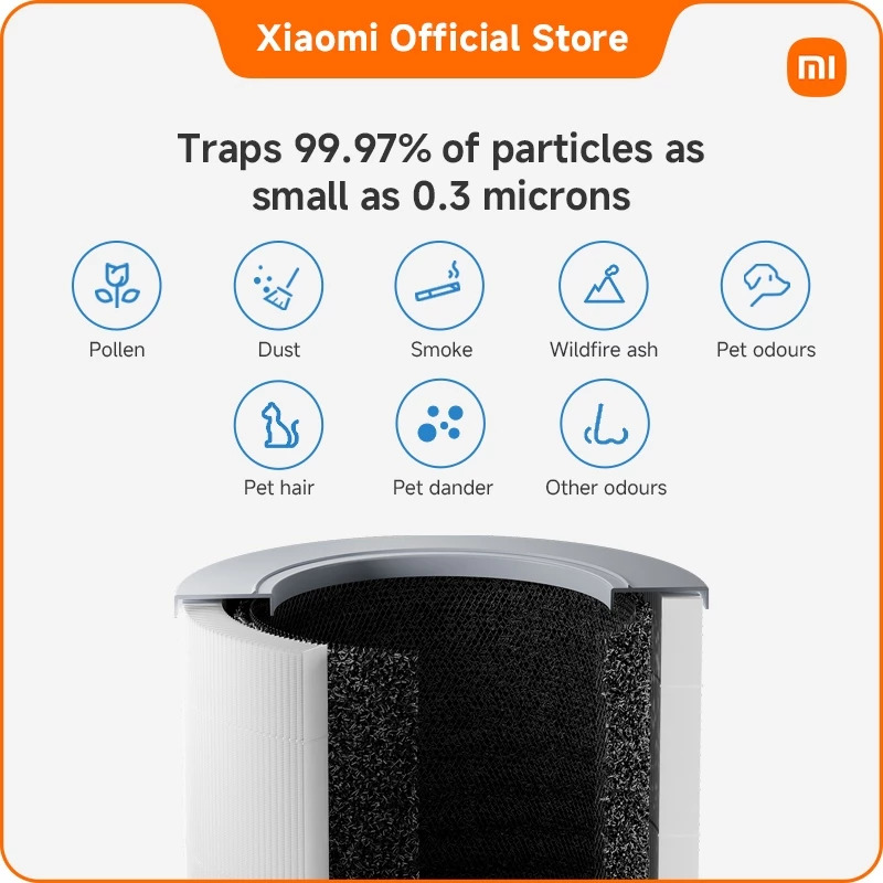 Xiaomi Smart Air Purifier 4 Compact |1-year Warranty | Allergen removal | Low Noise | Smart control