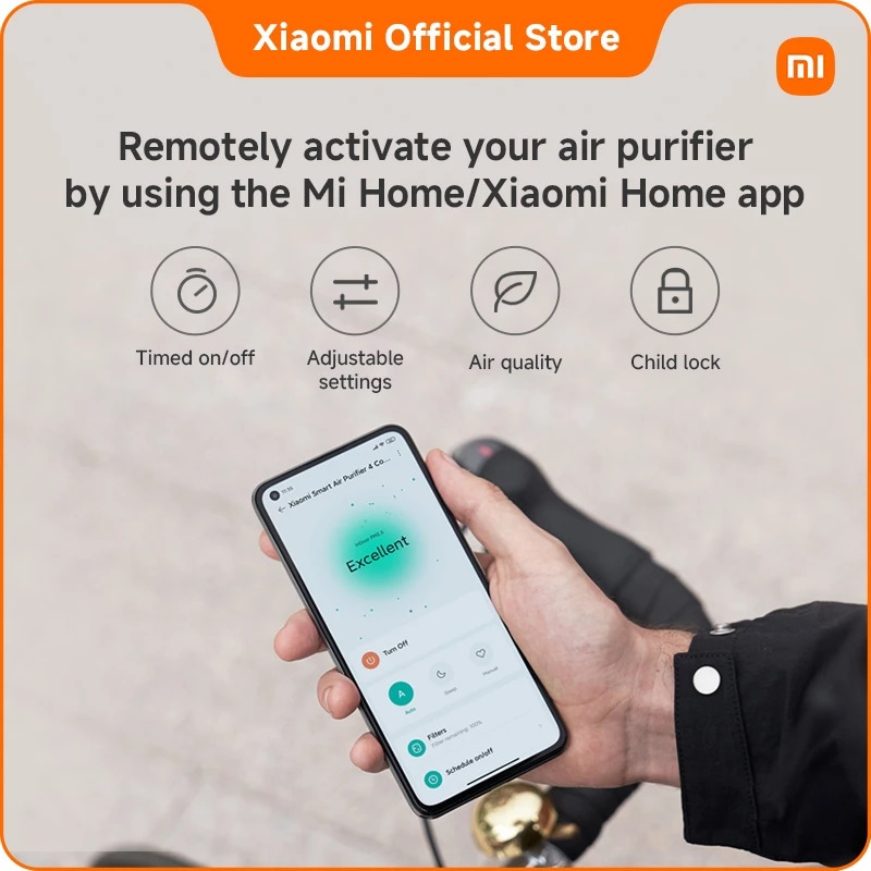 Xiaomi Smart Air Purifier 4 Compact |1-year Warranty | Allergen removal | Low Noise | Smart control